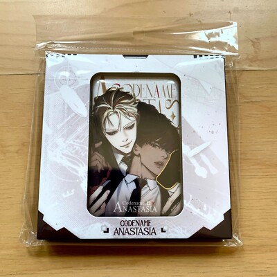 Korean BL Manhwa Codename Anastasia Masquerade Pop-Up Cafe Badge
