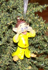 Disney by Hallmark, DIAMOND EYES DOPEY Ornament QK1365 Snow White Seven Dwarfs