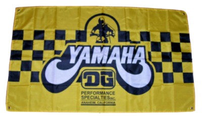 #ad YAMAHA 3#x27;X5#x27; FLAG BANNER MOTORCYCLE MOTORCROSS MAN CAVE GARAGE YZ FAST SHIPPING $15.94