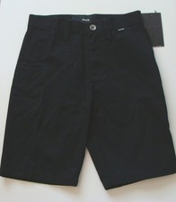 NWT Hurley Big Kids Boys One and Only Walk Shorts Size 24 25 Black