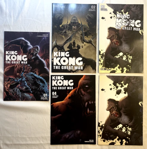 King Kong The Great War 1-3 + Alternate Cover Lot of 4 Comic Books