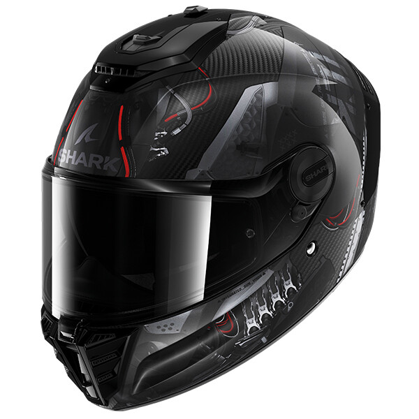 Shark Spartan Visera Negra Shark Race R Pro Casco Moto Integral