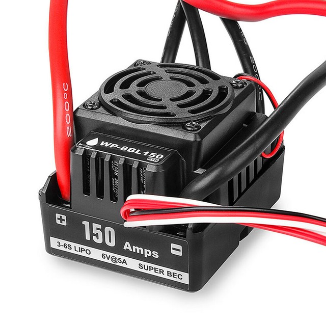Hobbywing QUICRUN WP-8BL 150A Waterproof Brushless ESC For 1/8 RC Car Buggy Accs | eBay