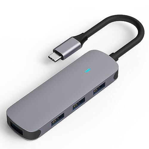 MMOBIEL Hub Porta Adattatore da USB-C a 4x USB-A - Splitter Hub USB 4 in (Y6u)