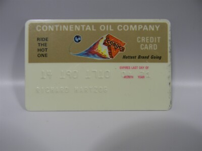 1971 Conoco Continental Oil Co. Credit Charge Card Vintage Expired A13