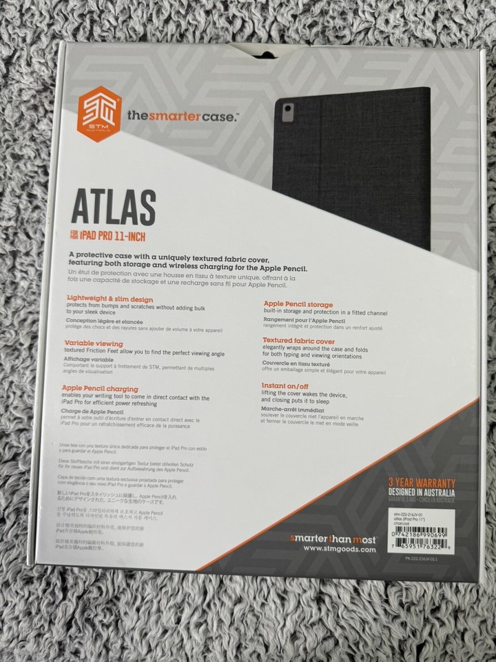 ☀️ Stm Atlas Case for iPad Pro 11inch Black eBay