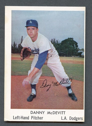 Danny McDevitt #3 1960 Bell Brand Dodgers card