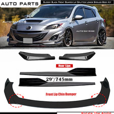 Front Bumper Lip Splitter Spoiler Side Skirt Body K For Mazda 3 Mazda Speed 3 Front Bumper Lip Splitter Spoiler Side Skirt Body K For Mazda 3 Mazda Speed 3