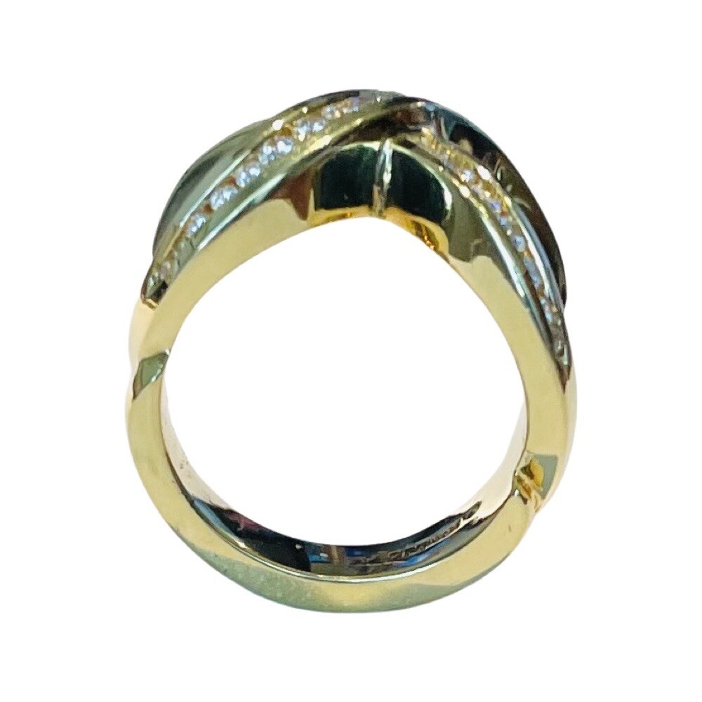 18Kゴールド デザインリング✴︎used ✴︎ 18k Gold Signet Vintage Style Ring, Unisex ring, men jewelry
