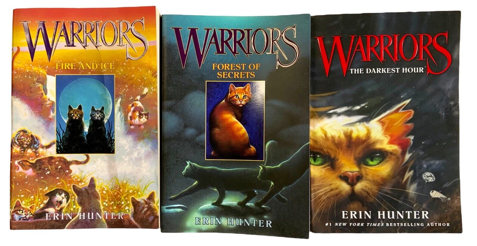 Erin Hunter Warriors Book Lot Original Series Set 7 Books of Warriors Cats  Novel 9780061131677