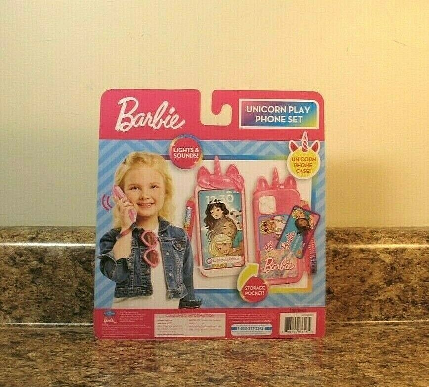 Barbie Unicorn Play Phone Set with Lights and Sounds Unicorn Phone