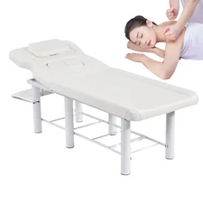 Massage Table W/Bolster Adjustable Massage Bed Waterproof Spa Beauty SalonTable