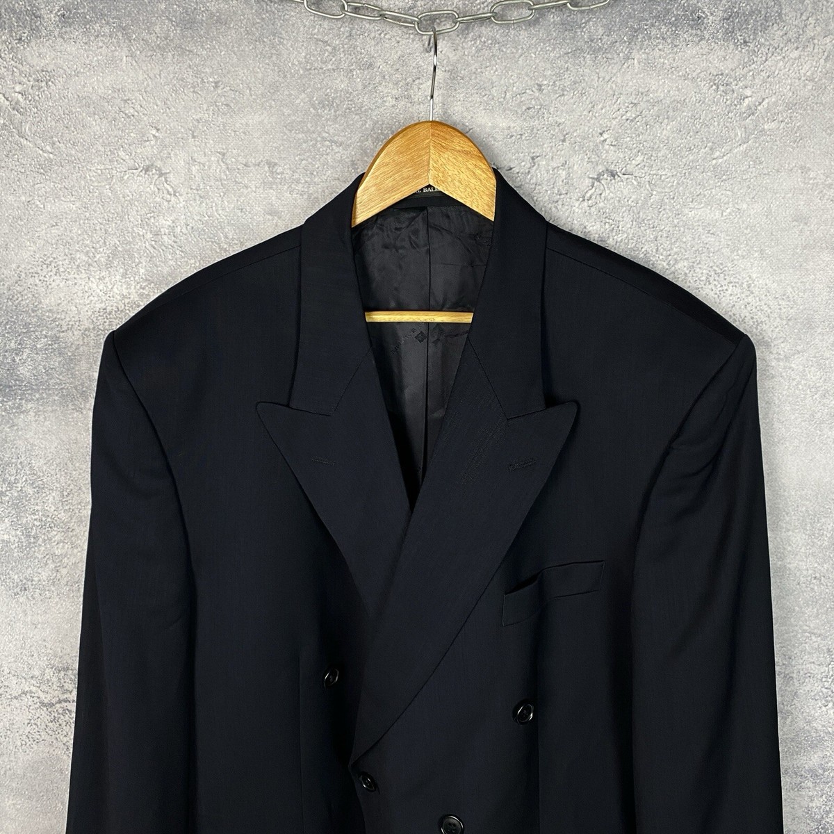 Men's Pierre Balmain Blazer Two Buttons Black Size 46 | eBay