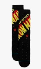 STANCE Socks Tilley's Classic Crew Casual Marvel Iron Man M 6-8.5