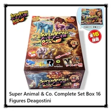 Super Animal & Co. Complete Set Box 16 Figures Full Deagostini Japan New CBP