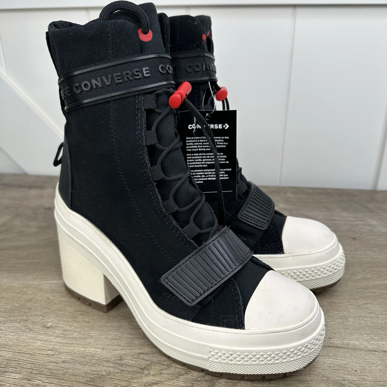 Stivali alti CONVERSE CTAS Chuck Taylor All Star GR 82 XX HI neri scamosciati taglia 7