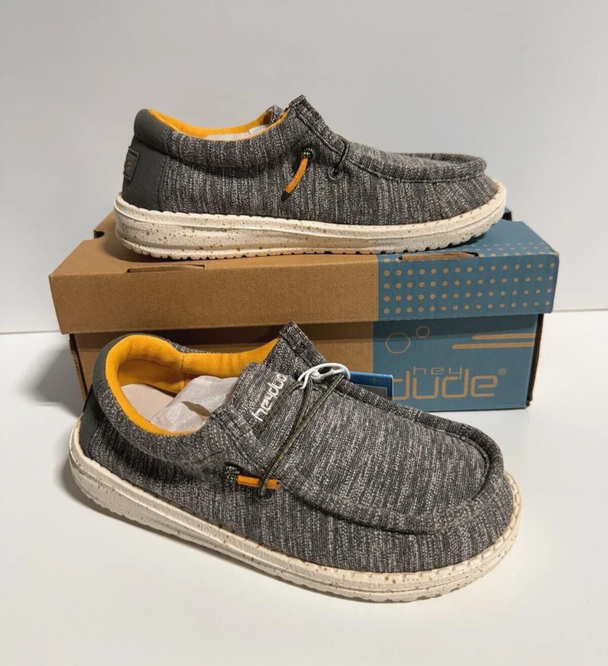 Hey Dude Wally Youth Stretch Taupe 130131555 EE. UU. Talla Niño 12 / EUR 31 Foto 2 de 4