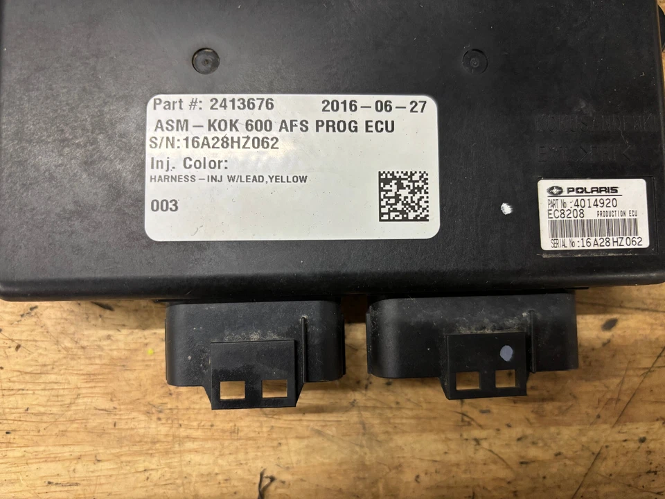 Polaris 600 Switchback Pro S Axys Indy RMK Rush 15 16-23 OEM ECU ECM CDI Yellow - Image 2 of 4