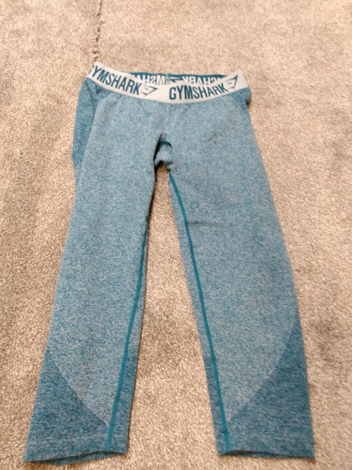 gymshark flex seamless heather teal leggings