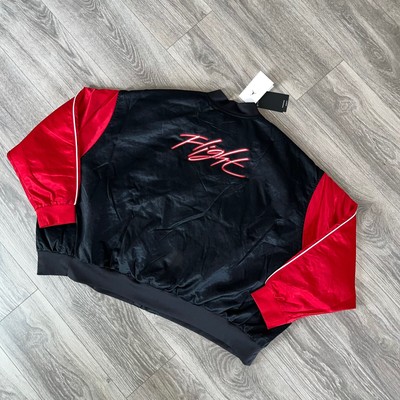 Nike Air Jordan Flight Renegade Femme 1X Noir Rouge Bomber Veste - Main Image
