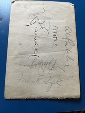 Vintage Album Page (5 Signatures) Frankie Zak- Tough, Babe Dahlgren, Rip Sewell