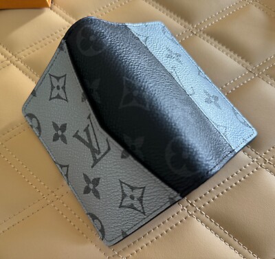 Louis Vuitton Pocket Organizer Monogram Eclipse Split BlackGray Kim Jones M63021