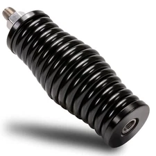 Black Stainless Steel Heavy Duty CB Radio Antenna Barrel Spring Mount 3/8" x 24