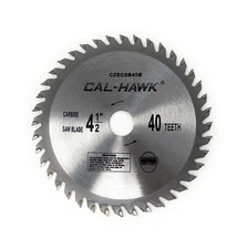 4-1/2" x 40 Tooth Carbide Tipped wood Saw Blade - 5/8" Bushing  