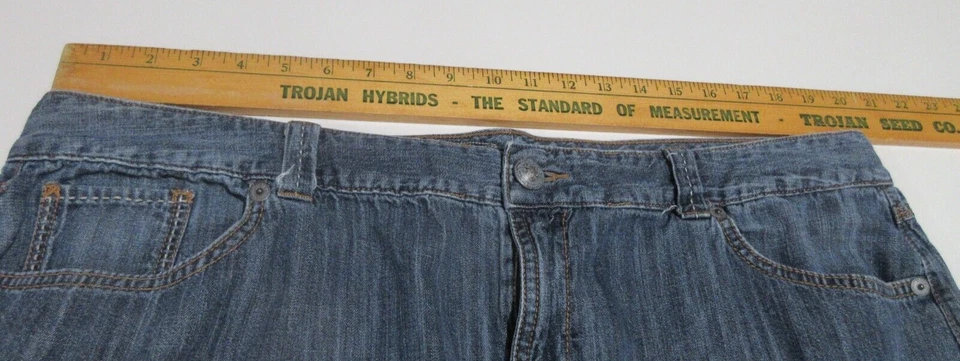 RARO! Talla 20 De Colección Años 90 Tommy Hilfiger Cambray Denim Maxi Falda Costura Jean 40"W Foto 2 de 4