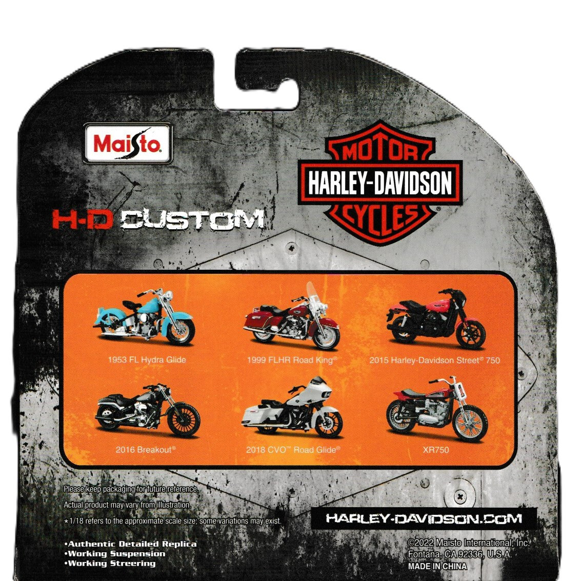 Maisto 2016 Harley Davidson Breakout, Gray Metallic 31360/40