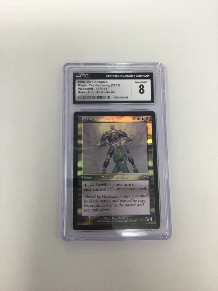Ertai, the Corrupted Alt Art Foil 2001 Magic the Gathering Planeshift Foil CGC 8 - Image 2 of 3