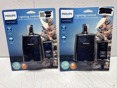 2 Lot Phillips Lighting Control with Wireless Remote 80 ft. Range Outdoor New