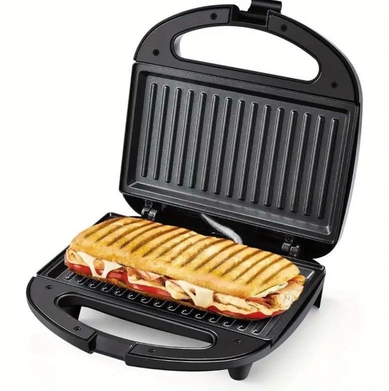Panini Press Grill Sandwich Toaster Non-Stick Plates Panini Maker 750W For Home
Opens in a new windo