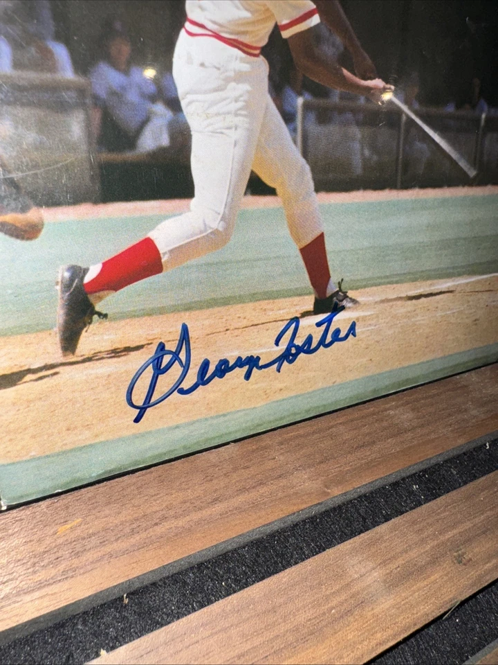 1975 Cincinnati Reds Scorebook George Foster Cover Autographed - Image 2 of 3