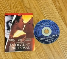 Indecent Proposal 1993 DVD  Art NO CASE Thriller Robert Redford Demi Moore