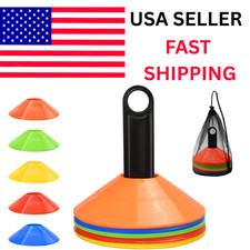 25Pcs Disc Soccer Cones Football Training Field Marking Cross Sports Aids Orange