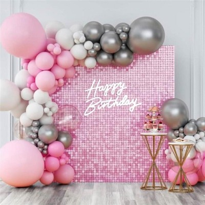 Kate Baby Pink Glitter Pailletten Dekoration Geburtstagsfeier Prinzessin