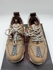 Versace-Chain Reaction Sneakers   Beige/Brown   Men  s Size 41 8