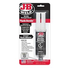 J-b Weld 50139 Plastic Bonder Body Panel Adhesive And Gap Filler Syringe - Black