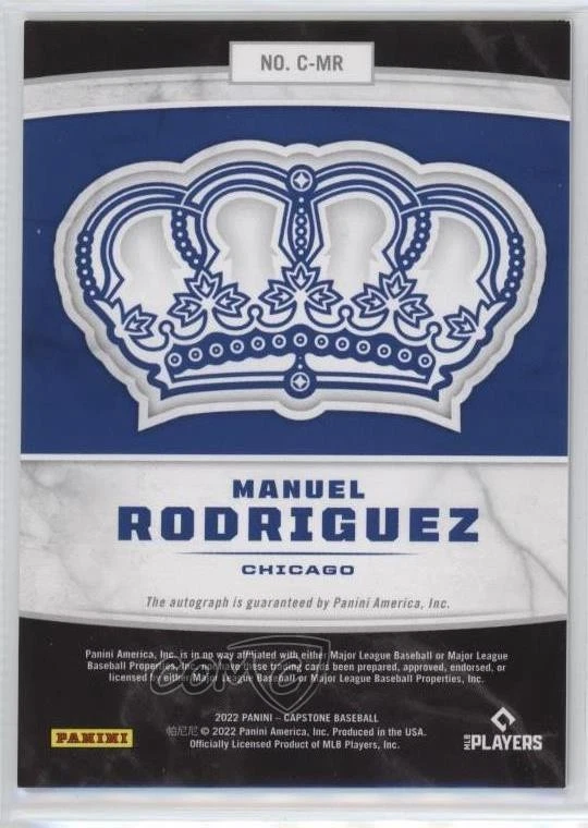 2022 Panini Capstone Crown Holo Silver /99 Manuel Rodriguez #C-MR Rookie Auto RC - Image 2 of 2