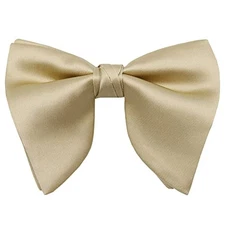 Bow Ties for Men, Pre Tied Bowtie Adjustable Oversize Mens Bow Tie Champagne