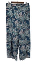 Pantalones Cato Boho Paisley Pierna Ancha Mujer L Frente Dividido Palazzo Cintura Elástica Fluidos
