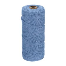2mm x 186 Yard Dark Blue Natural Cotton Macrame Rope, 2 Strands