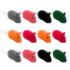  12 PCS Intrattenimento Per Animali Domestici Topo Finto Giocattoli Di