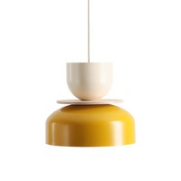 Pendelleuchte KüChe Gelb Creme Esszimmer Rund B:30 Cm E27 HäNgelampe Esstisch