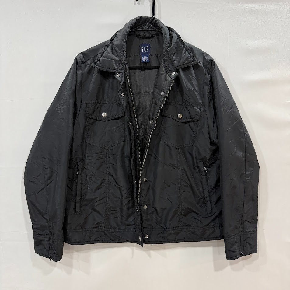 Gap Jacket Button Down Black Color Pockets Size L… - image 1