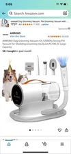 AIRROBO PG100 Dog Grooming Vacuum – 12000Pa Power, 2L Pet Hair Vacuum Kit-NEW