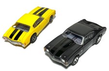 2pc AFX MEGA G HO Slot Car Lot CHEVY CHEVELLE SS-454 1971  1972