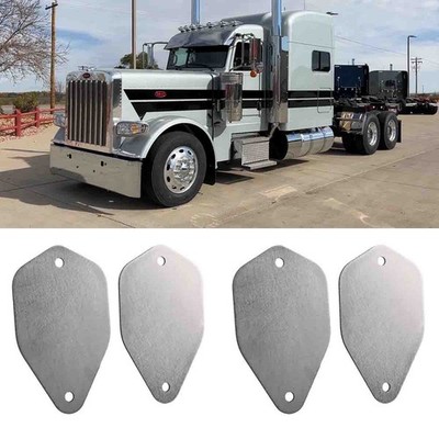 For Peterbilt Cab Roof Plates Horn Block Off Plates Horn Caps Loudspeaker Guards
