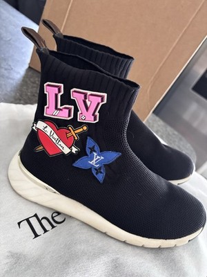 Louis Vuitton Women s Sock Sneakers LV Patch